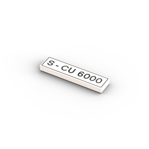 S-CU 6000 License plate