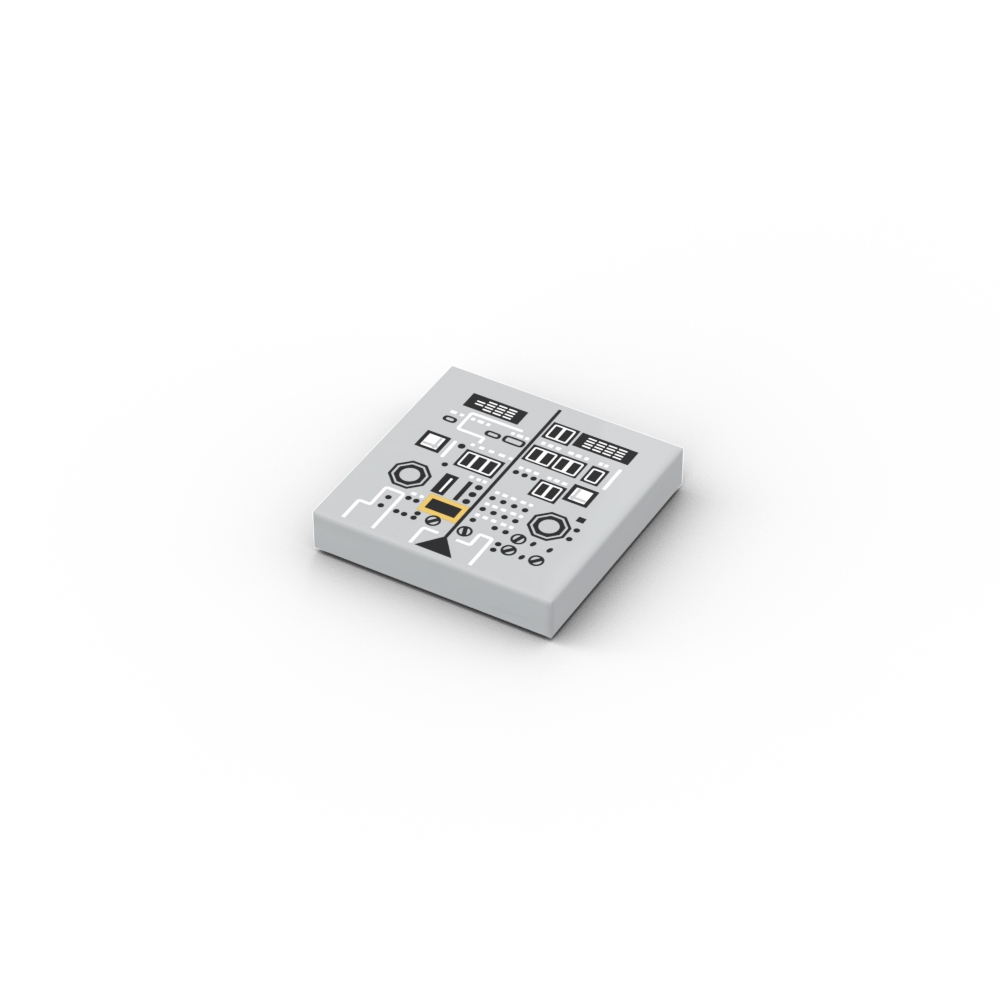 Panel with Lunar Lander Control and Circuitry