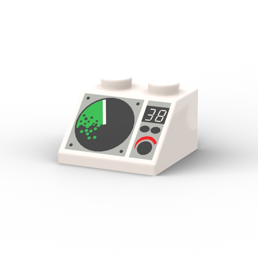 Radar Screen, Digital 38, Buttons and Dial