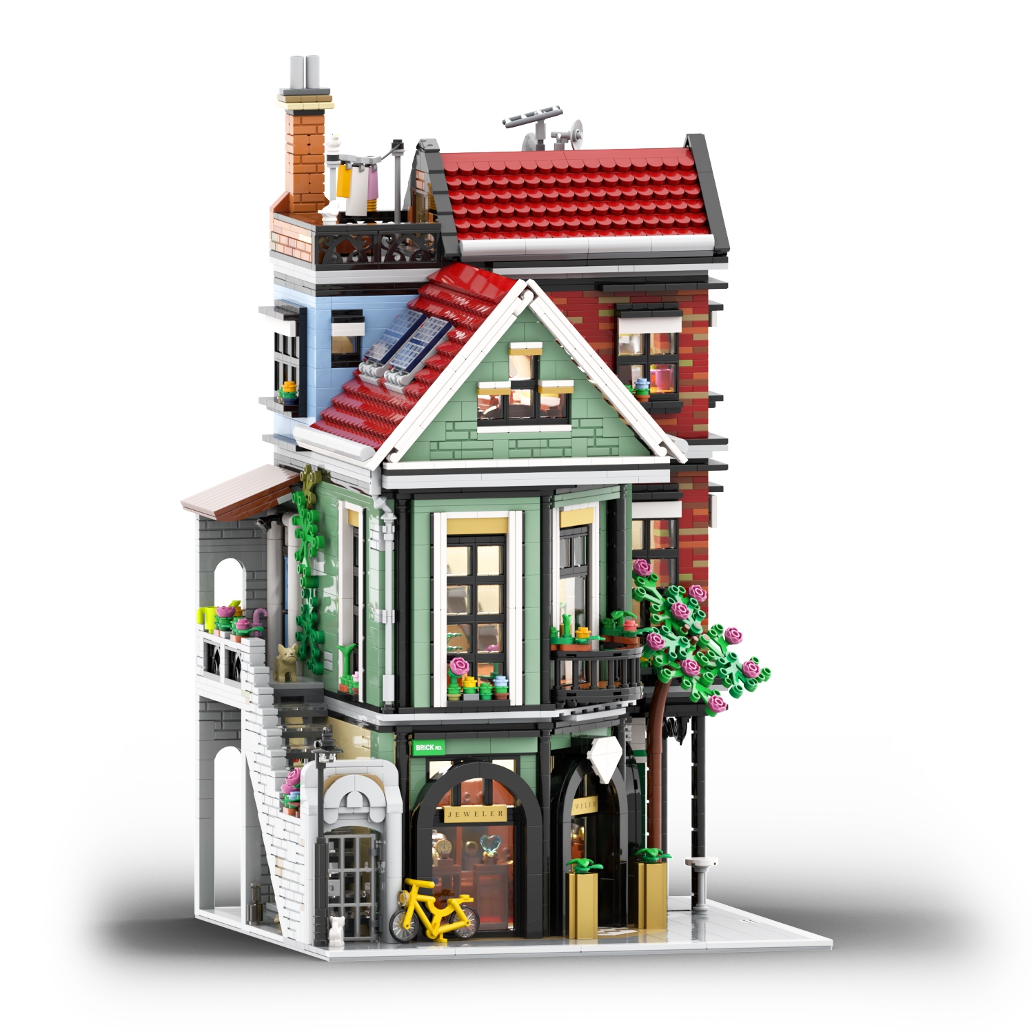 Townhouse with Jeweler and Pancake House
