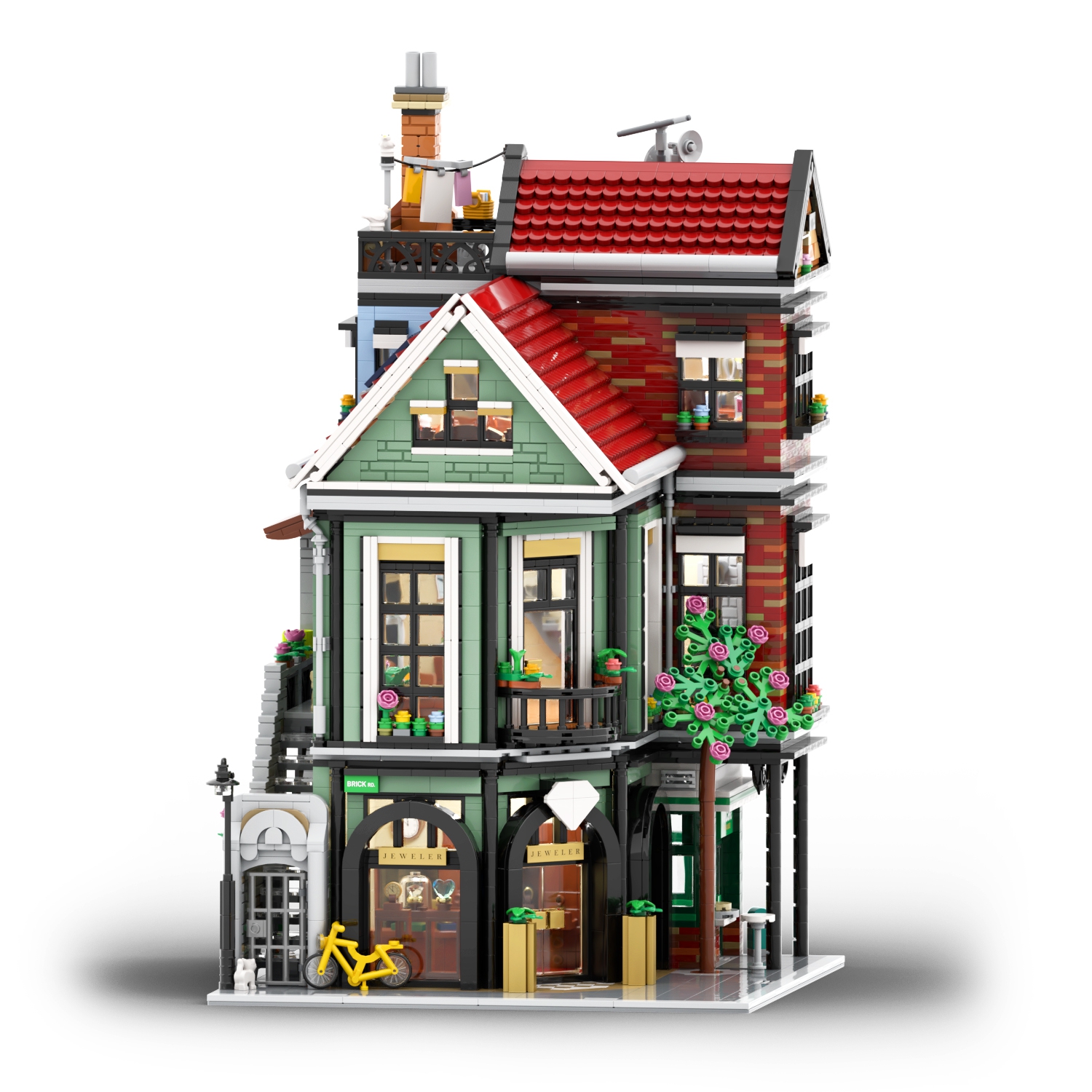 Townhouse with Jeweler and Pancake House