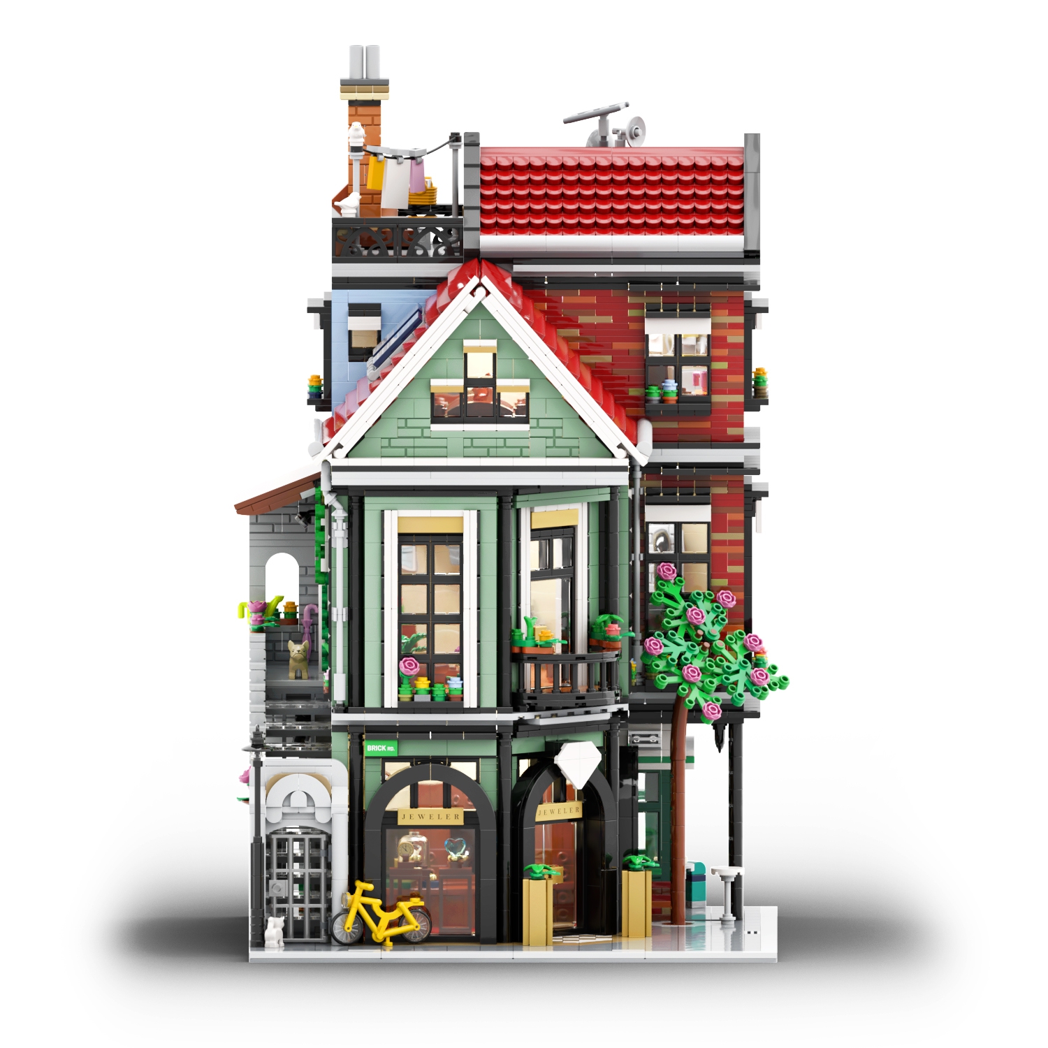 Townhouse with Jeweler and Pancake House