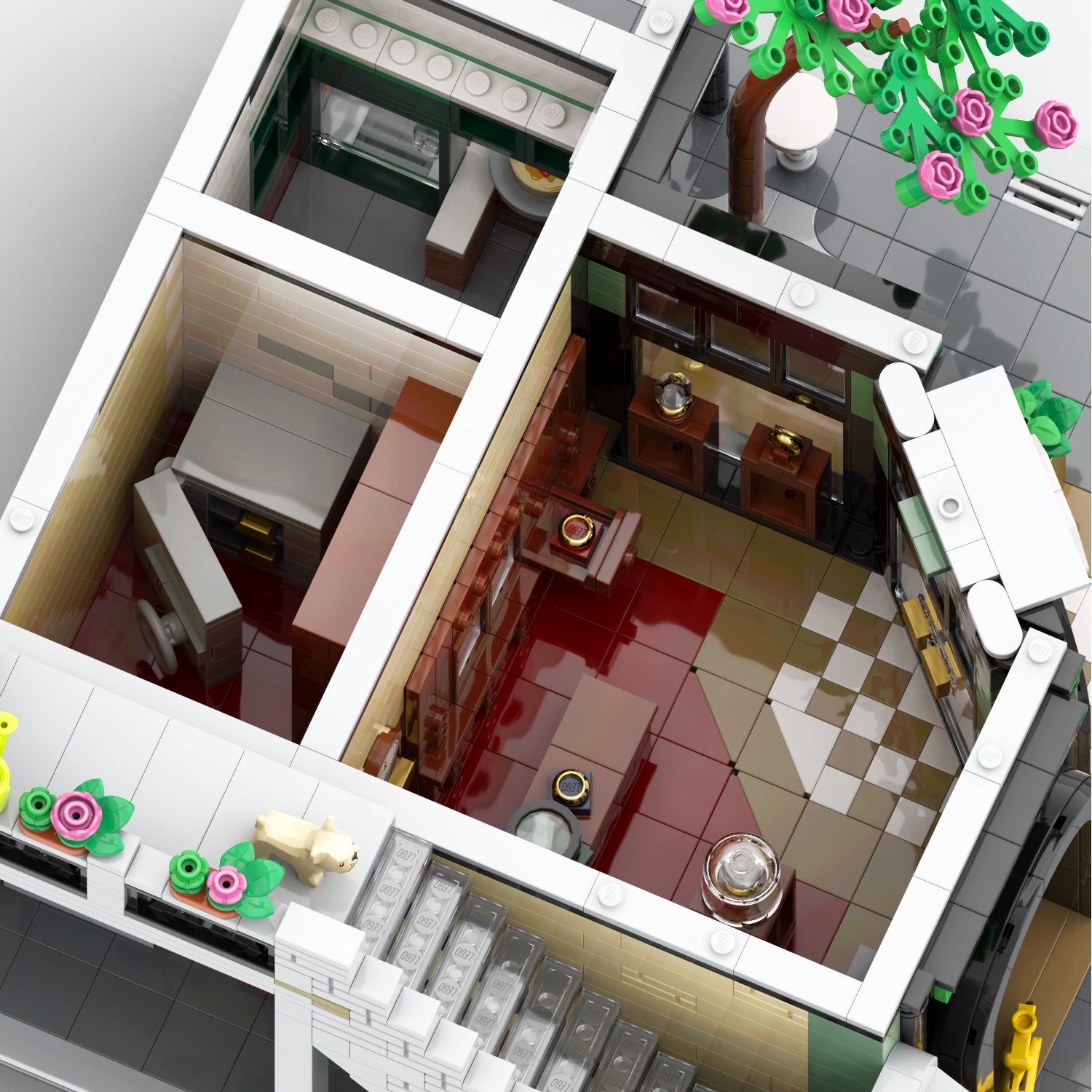 Townhouse with Jeweler and Pancake House
