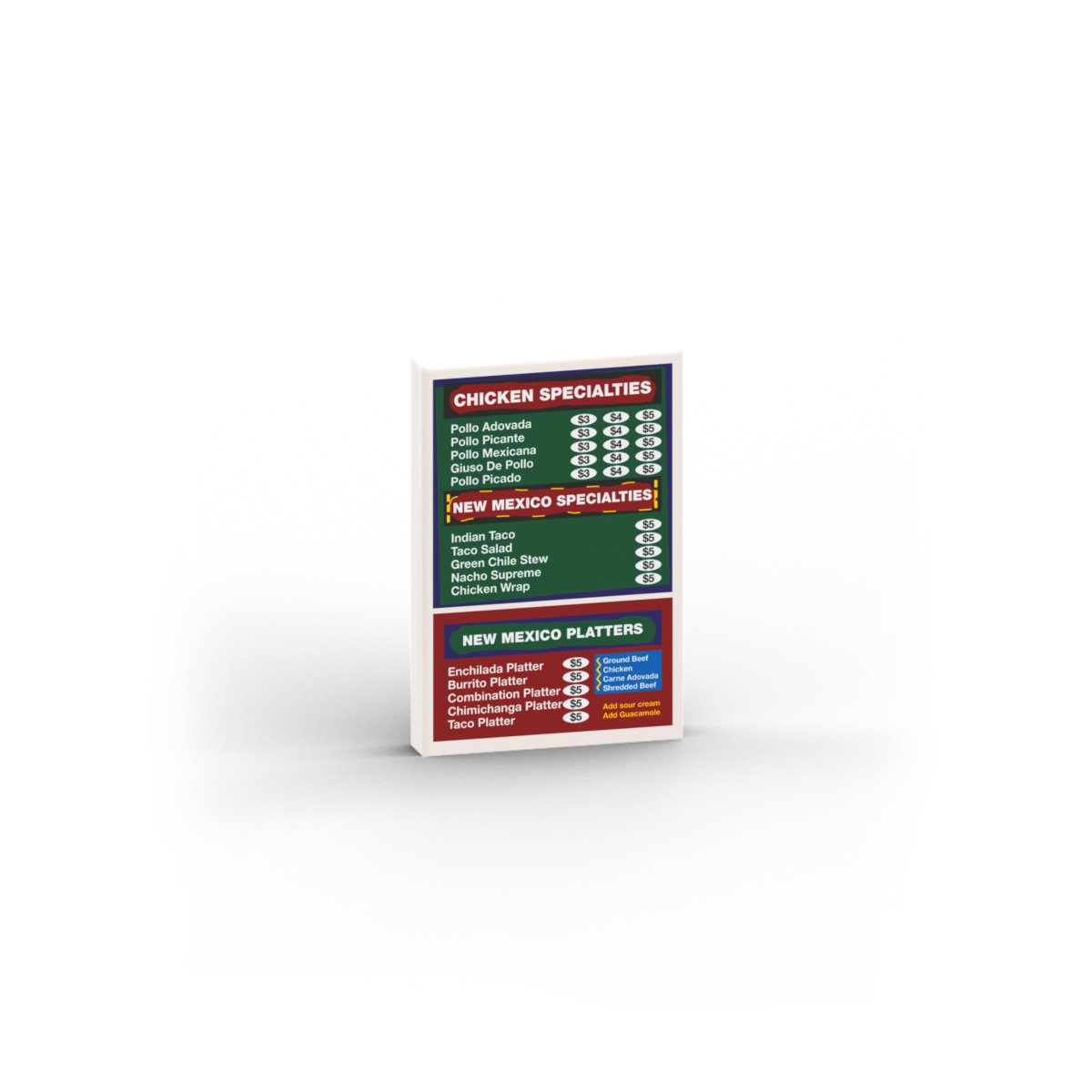 Menu Board - Los Pollos Hermanos - Breaking Bad