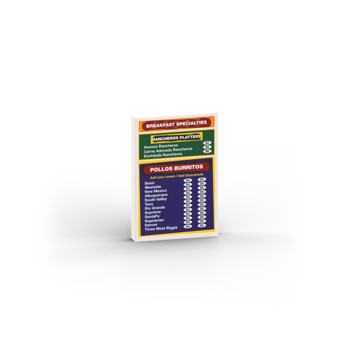 Menu Board - Los Pollos Hermanos - Breaking Bad