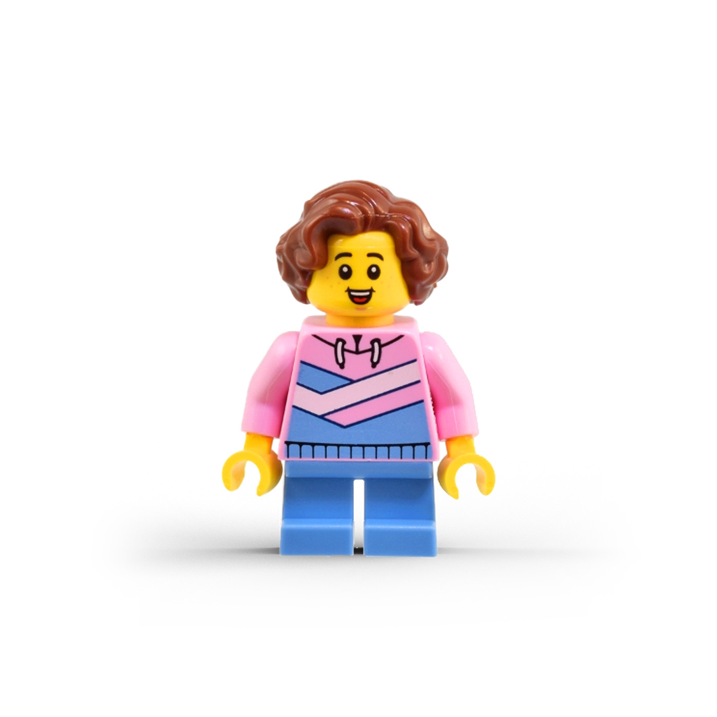 Girl with Hoodie and Wavy Hair