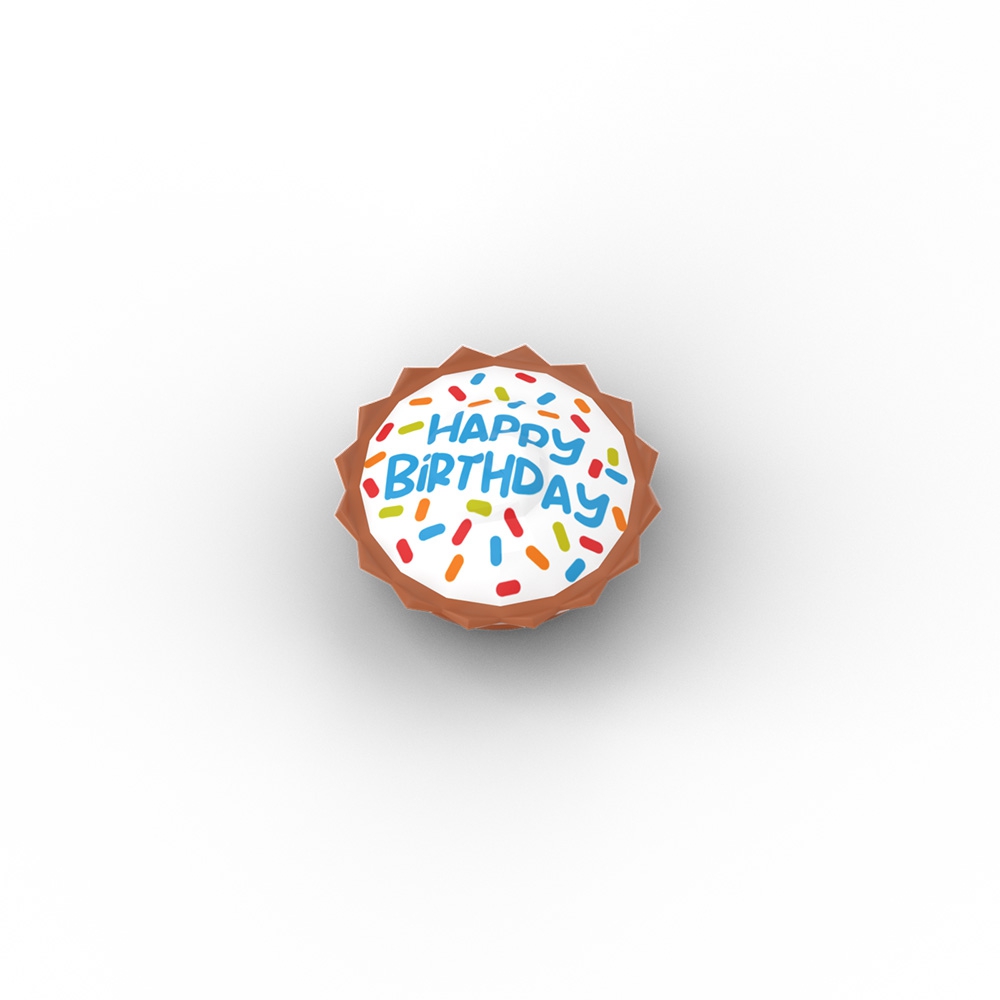 Happy Birthday Cake with Colorful Sprinkles