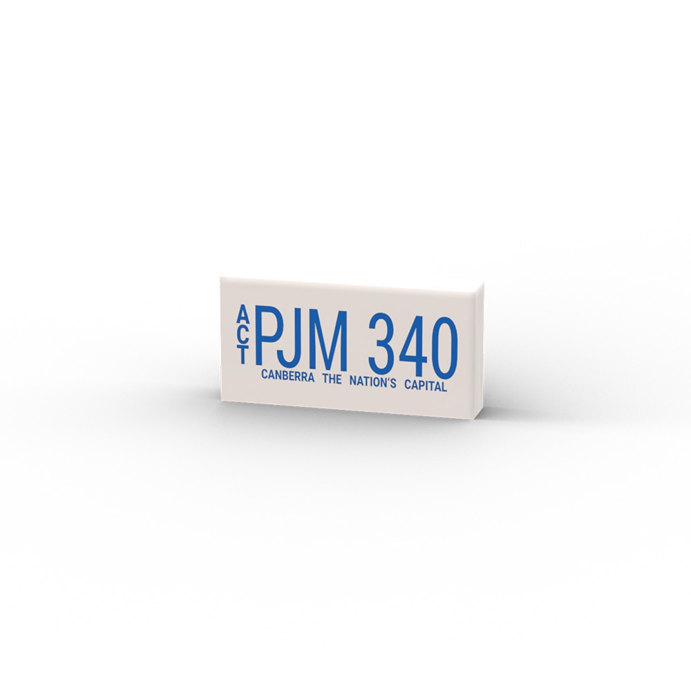 PJM 340 License plates