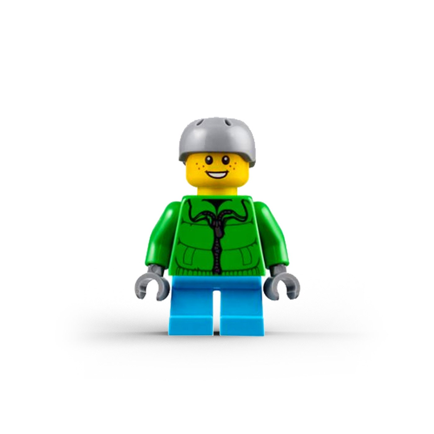 Boy with Winter Jacket and Helmet