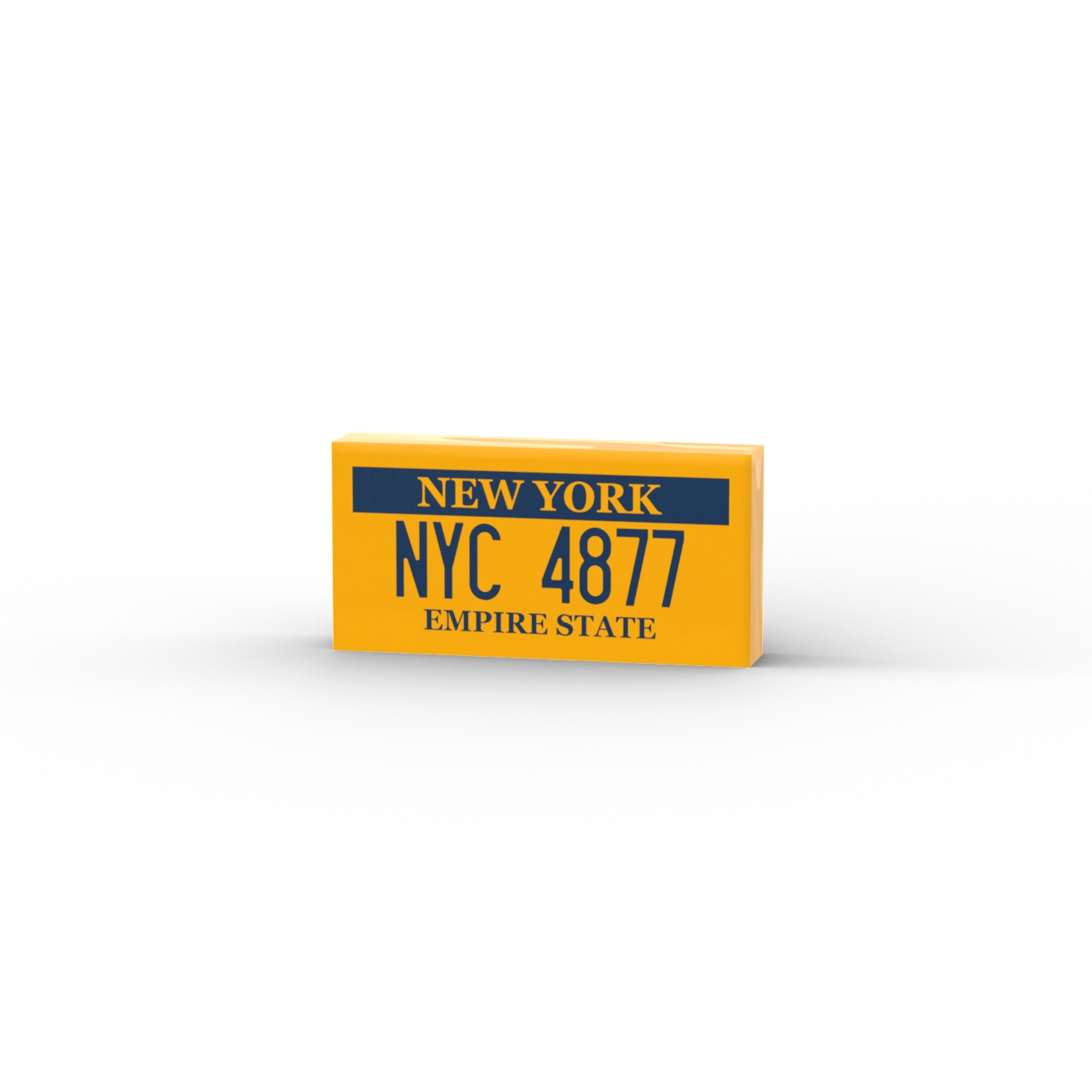 NYC 4877 New York Empire State Nummernschild