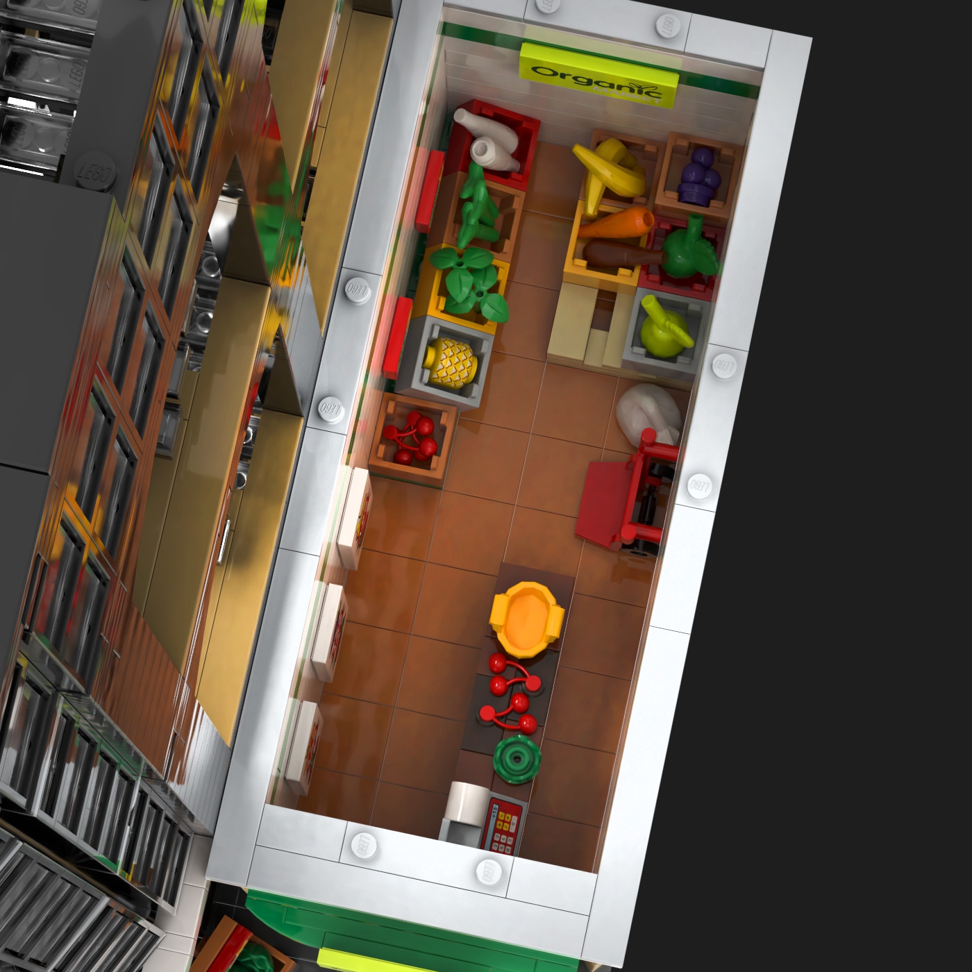 Student Housing, Organic Market and Mobile Shop - Modular Building