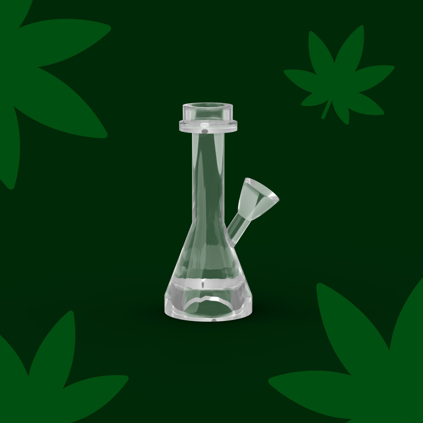 Bong, Wasserpfeife, Glaspfeife, Blubber