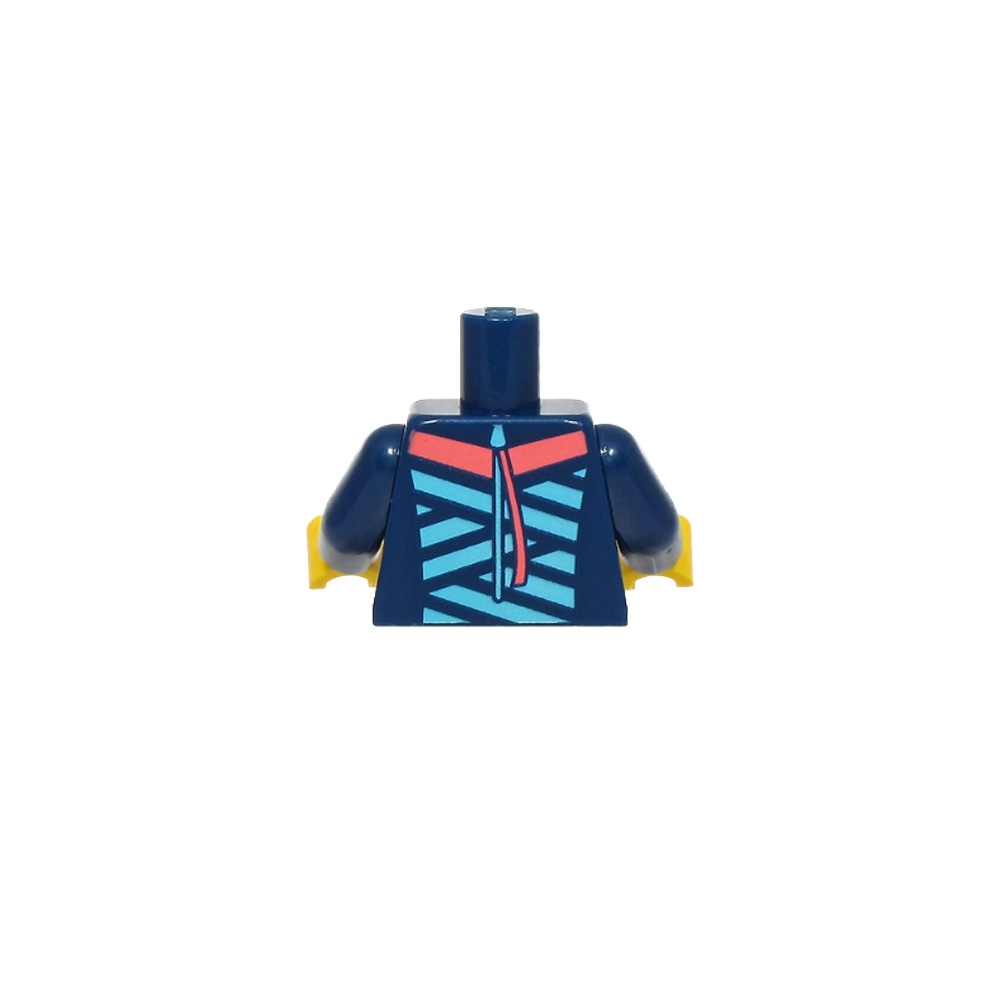 Wetsuit with Panels, Stripes, Zipper and Flowers and Palm Leaves