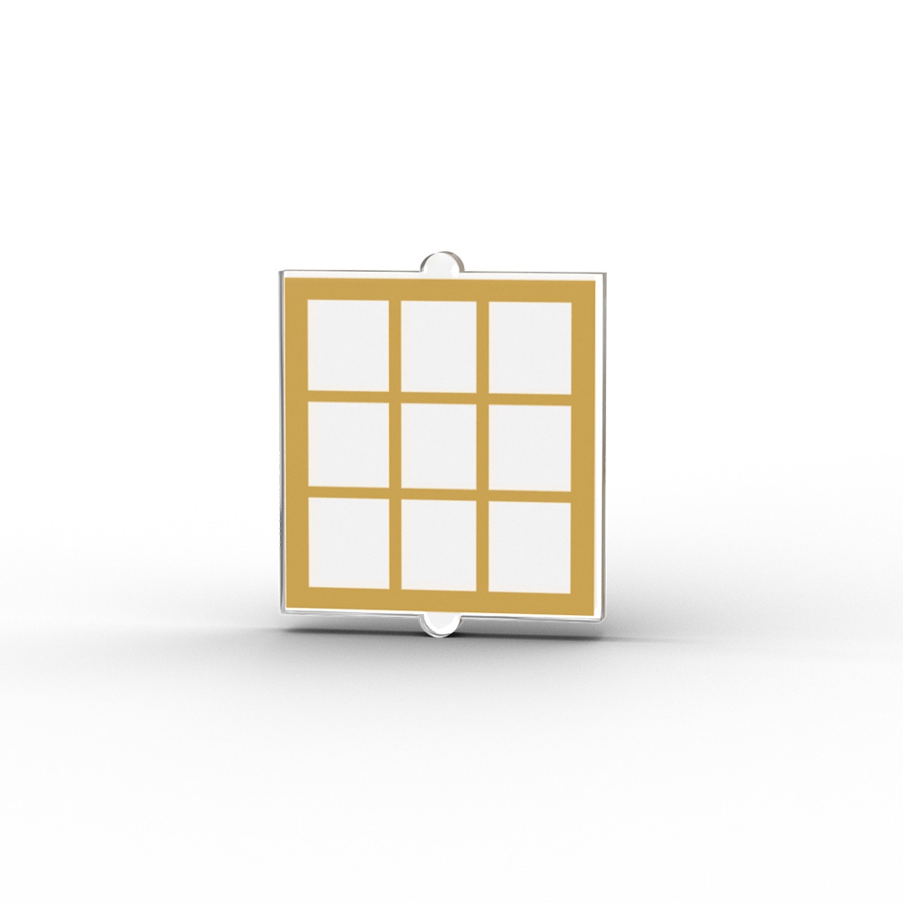 Window with Gold Lattice