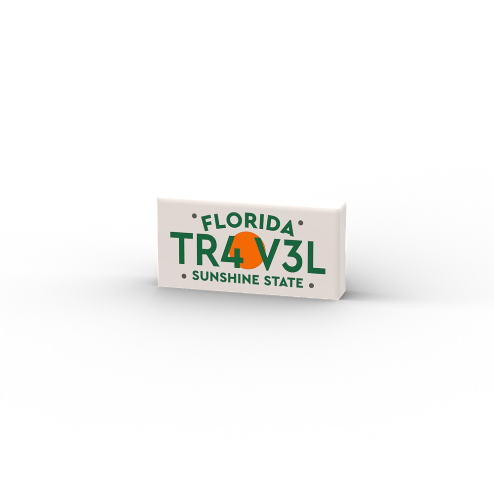 TR4 V3L Florida Nummernschild