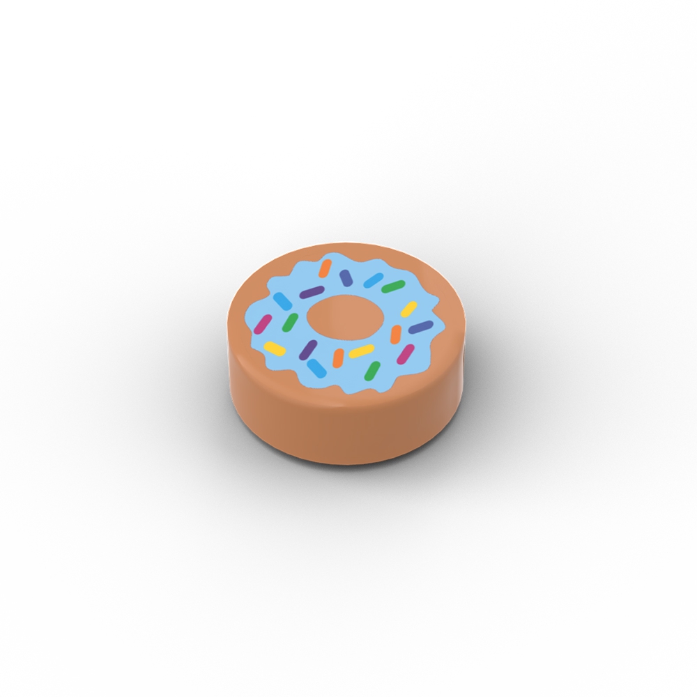 Donut with colored Sprinkles