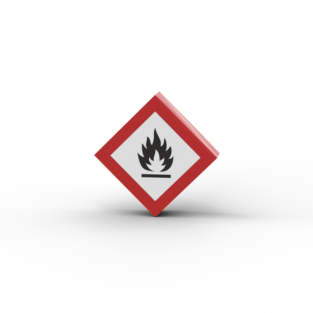 Caution Flammable Sign
