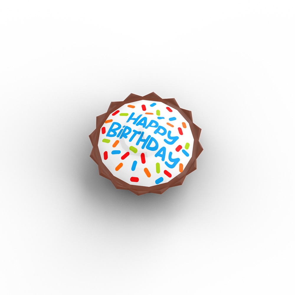 Happy Birthday Cake with Colorful Sprinkles