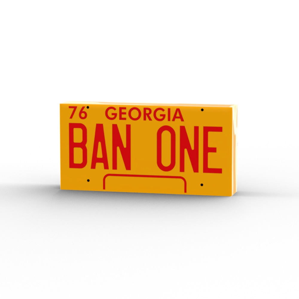 BAN ONE Georgie License plates