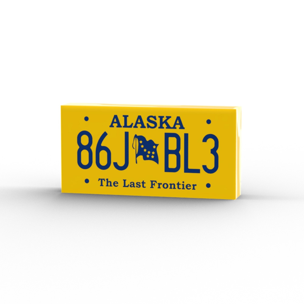 86J BL3 Alaska License plates