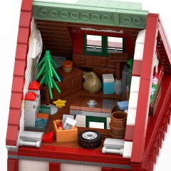 Fachwerkhäuser mit Comic Laden, Eisdiele und Kaffeehaus