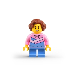 Girl with Hoodie and Wavy Hair