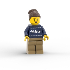 Woman with Holiday Sweater