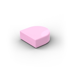 Tile, Round 1 x 1 Half Circle Extended