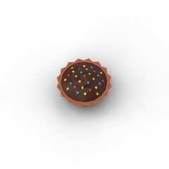 Chocolate Cake with Colorful Pearls