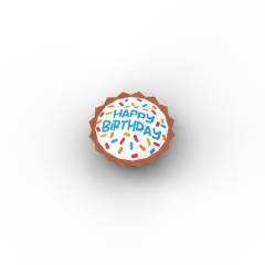 Happy Birthday Cake with Colorful Sprinkles