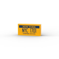 NYC 1701 New York Empire State License plates