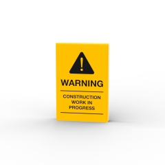 Warning Construction Work in Progress