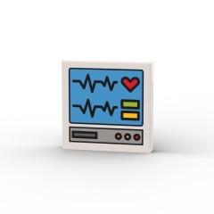 EKG Heartbeat Computer Screen