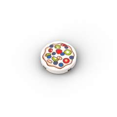 Pie with Strawberries, Blueberries and Kiwi