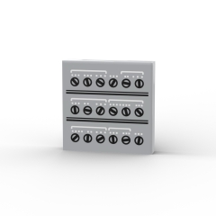 Panel with Lunar Lander Control and Circuitry