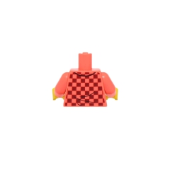 Plaid Shirt Open with Collar, Buttons and Squares over Shirt with Flowers