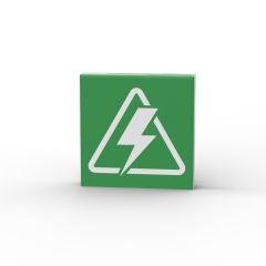Warning Triangle and Lightning Bolt