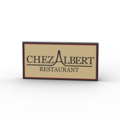 Chez Albert Restaurant Schild