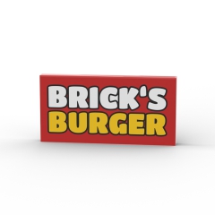 Bricks Burger Sign