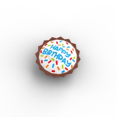 Happy Birthday Cake with Colorful Sprinkles