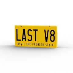 LAST V8 License plates