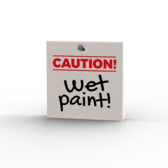 Wet Paint! Schild