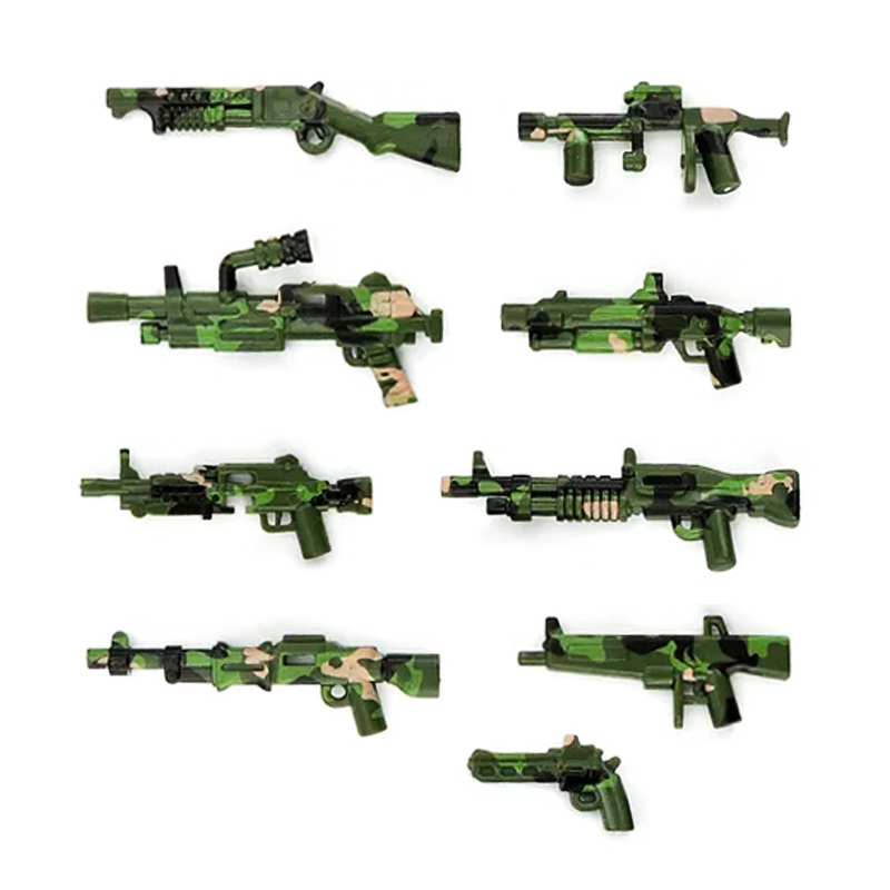 Camouflage Green Rifles Weapons