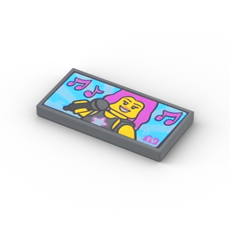 TV Screen with Pop Star and Microphone