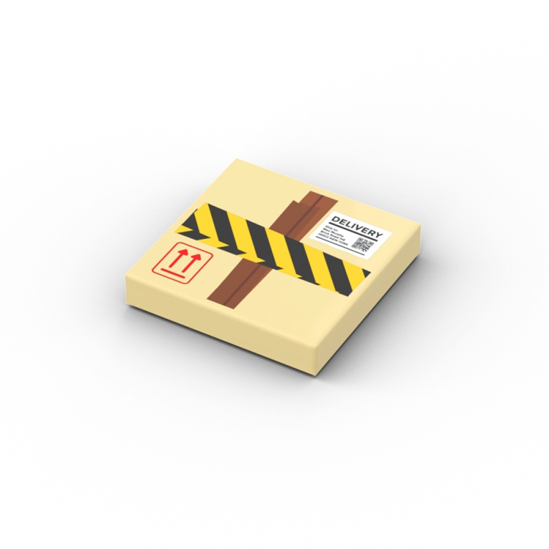 Package with Danger Stripes