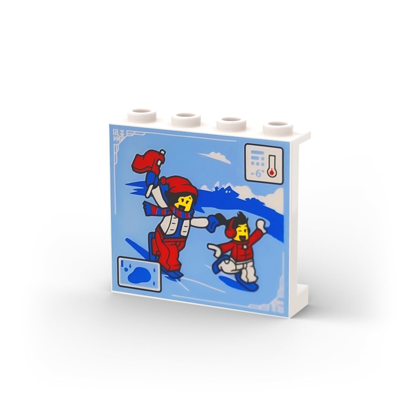 Eislaufszene mit Minifiguren