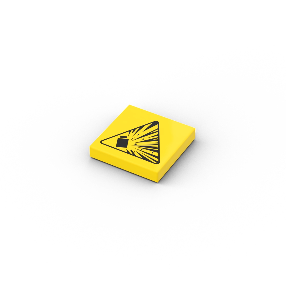 Brick Explosion Schild