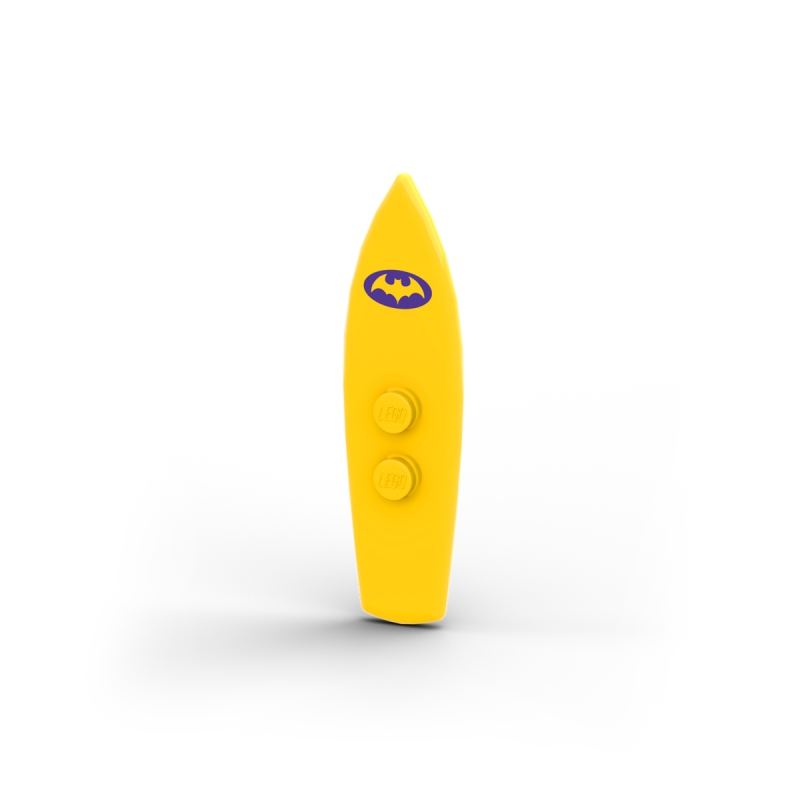 Surfboard with Batman Logo