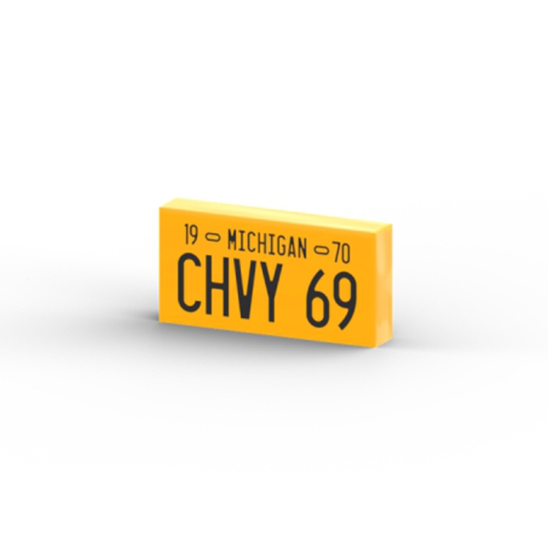 CHVY 69 Michigan License plates