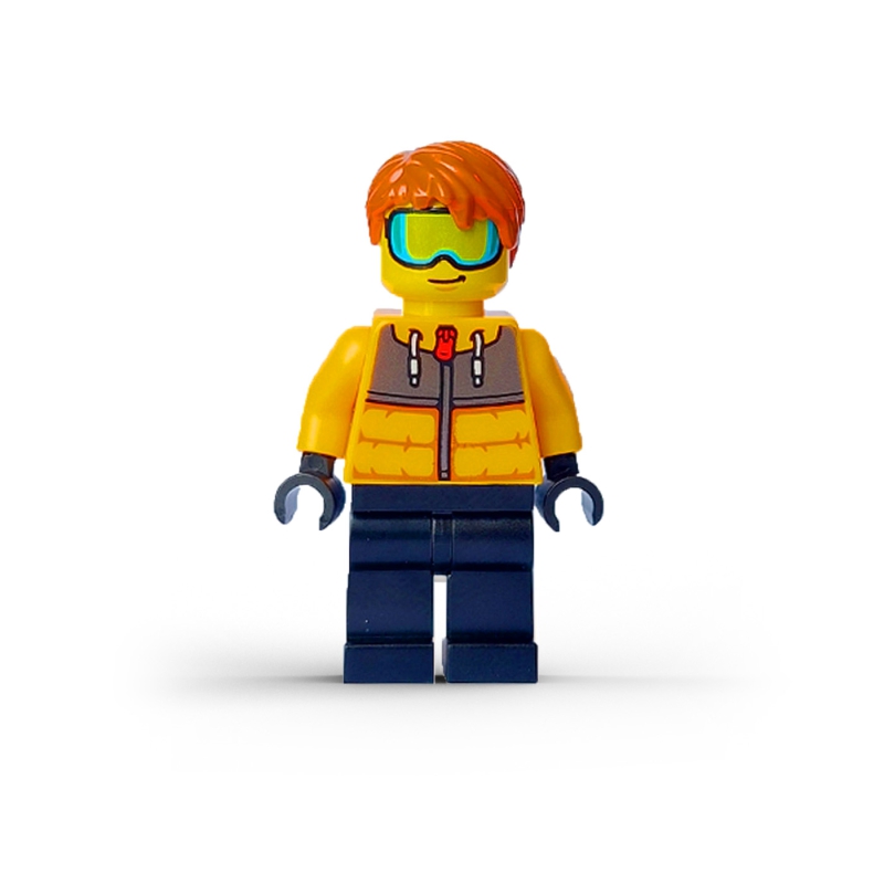 Man with Jacket and Ski Goggles